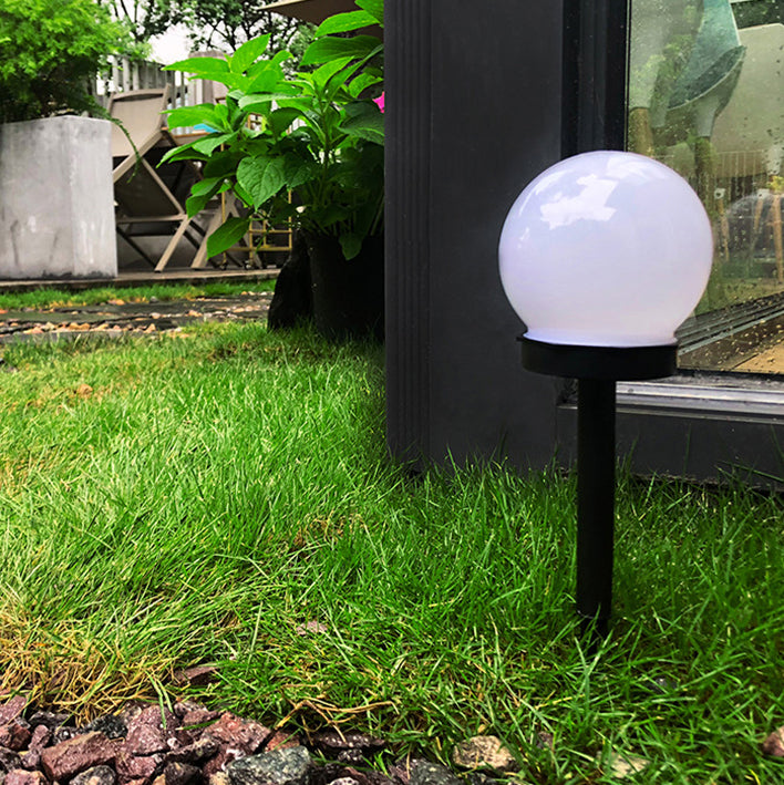 Modern Minimalist Solar Waterproof ABS Ball LED Landscape Lighting Outdoor Light For Garden | Stornfield