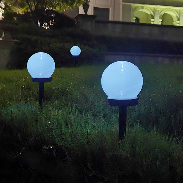 Modern Minimalist Solar Waterproof ABS Ball LED Landscape Lighting Outdoor Light For Garden | Stornfield