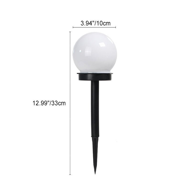 Modern Minimalist Solar Waterproof ABS Ball LED Landscape Lighting Outdoor Light For Garden | Stornfield