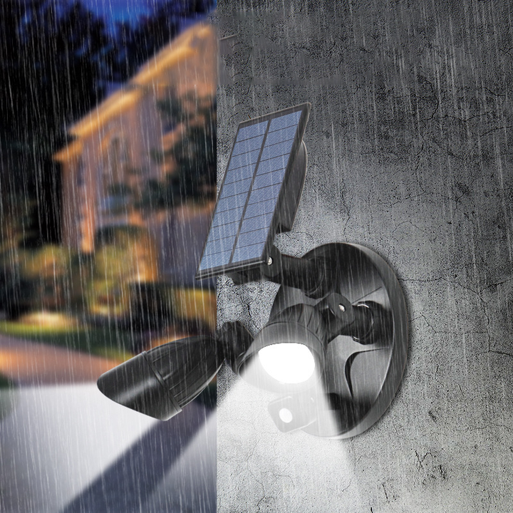 Modern Simplicity Solar Waterproof ABS PC Surveillance Camera Rotatable Motion Sensor LED Wall Sconce Lamp For Outdoor Patio | Stornfield
