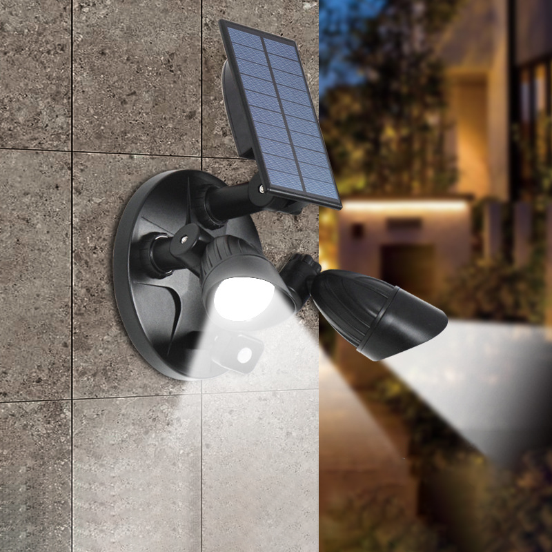 Modern Simplicity Solar Waterproof ABS PC Surveillance Camera Rotatable Motion Sensor LED Wall Sconce Lamp For Outdoor Patio | Stornfield