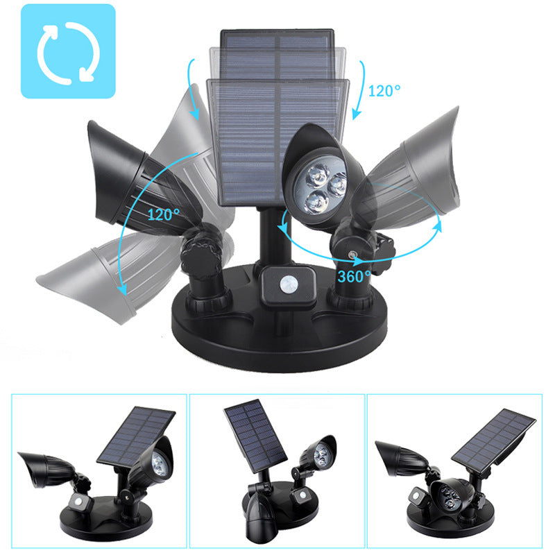 Modern Simplicity Solar Waterproof ABS PC Surveillance Camera Rotatable Motion Sensor LED Wall Sconce Lamp For Outdoor Patio | Stornfield