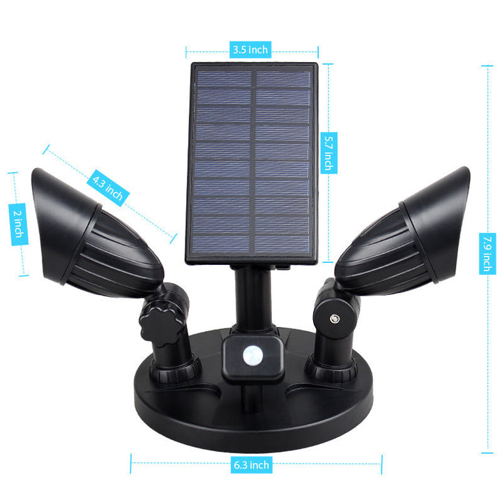 Modern Simplicity Solar Waterproof ABS PC Surveillance Camera Rotatable Motion Sensor LED Wall Sconce Lamp For Outdoor Patio | Stornfield