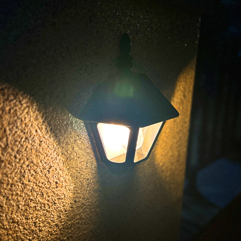 Contemporary Retro Solar Waterproof ABS Lighthouse LED Wall Sconce Lamp For Outdoor Patio | Stornfield