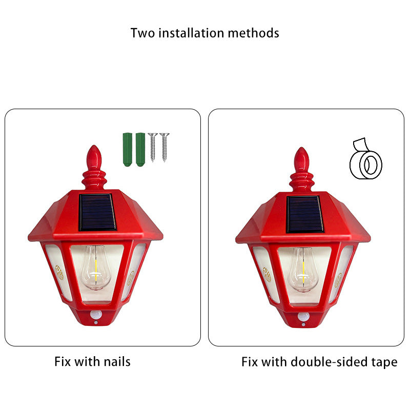 Contemporary Retro Solar Waterproof ABS Lighthouse LED Wall Sconce Lamp For Outdoor Patio | Stornfield
