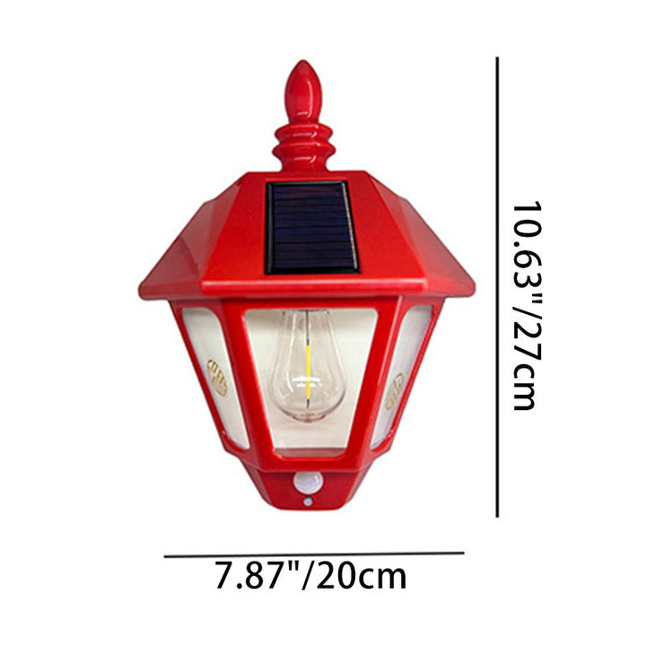 Contemporary Retro Solar Waterproof ABS Lighthouse LED Wall Sconce Lamp For Outdoor Patio | Stornfield
