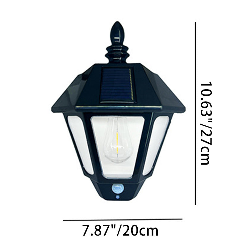 Contemporary Retro Solar Waterproof ABS Lighthouse LED Wall Sconce Lamp For Outdoor Patio | Stornfield