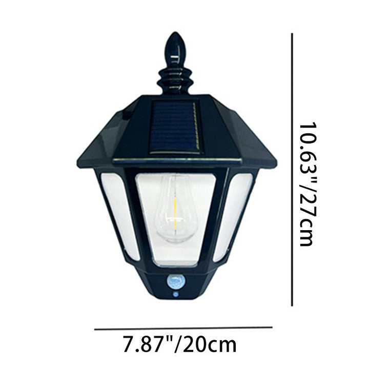Contemporary Retro Solar Waterproof ABS Lighthouse LED Wall Sconce Lamp For Outdoor Patio | Stornfield