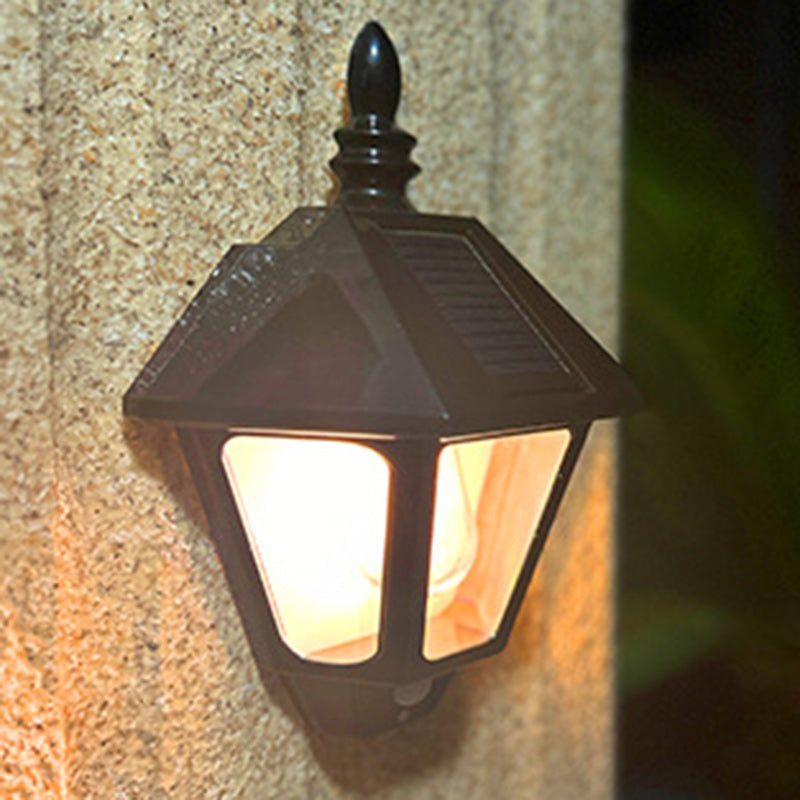 Contemporary Retro Solar Waterproof ABS Lighthouse LED Wall Sconce Lamp For Outdoor Patio | Stornfield