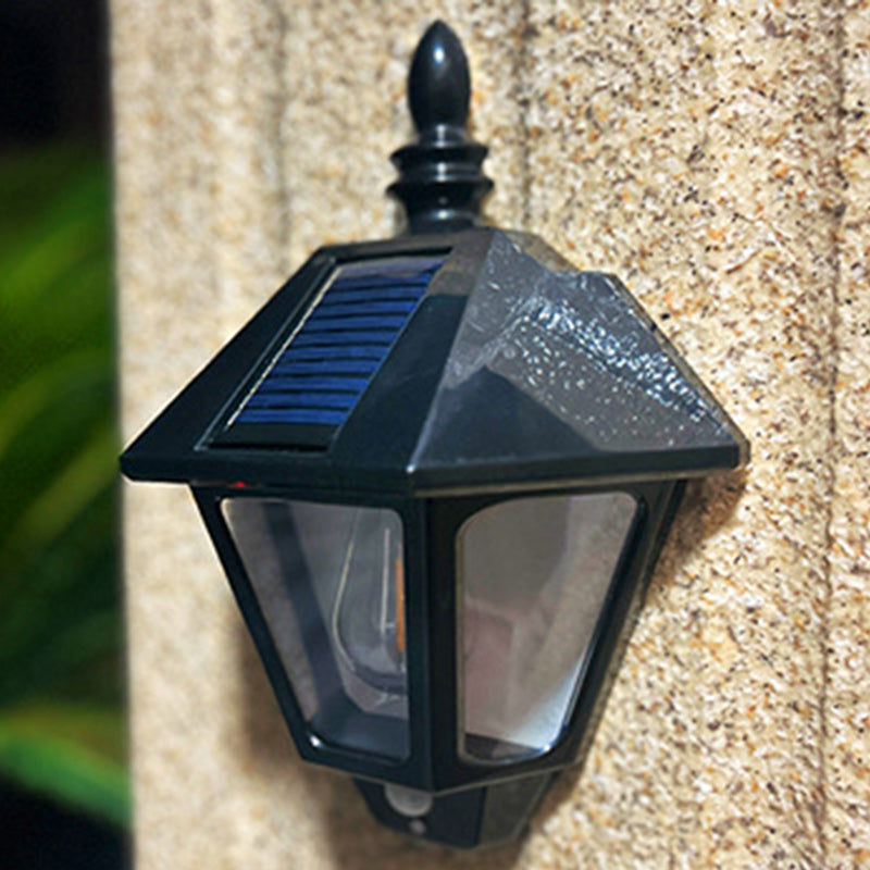 Contemporary Retro Solar Waterproof ABS Lighthouse LED Wall Sconce Lamp For Outdoor Patio | Stornfield