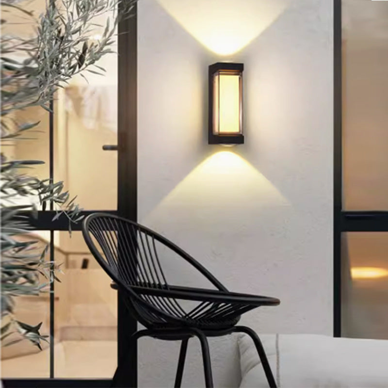 Modern Simplicity Waterproof Aluminum PC Cylinder Cuboid LED Wall Sconce Lamp For Outdoor Patio | Stornfield