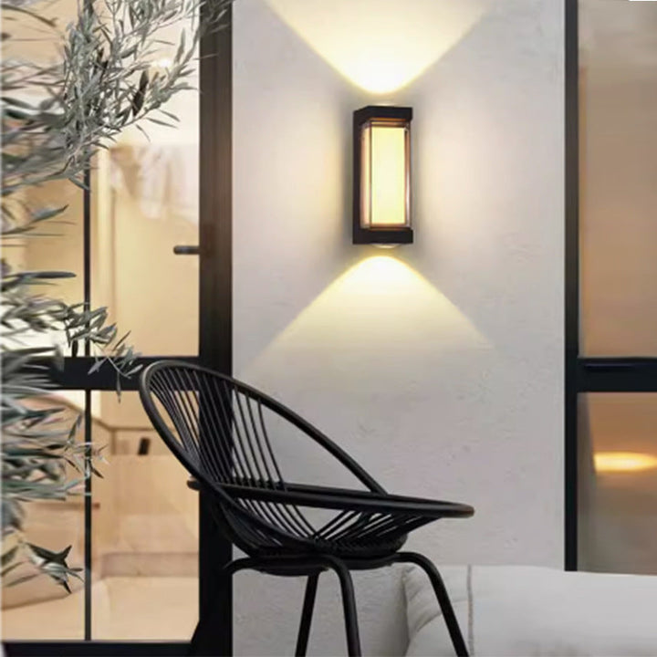 Modern Simplicity Waterproof Aluminum PC Cylinder Cuboid LED Wall Sconce Lamp For Outdoor Patio | Stornfield