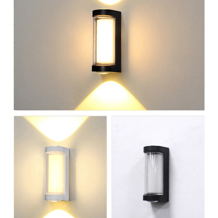 Modern Simplicity Waterproof Aluminum PC Cylinder Cuboid LED Wall Sconce Lamp For Outdoor Patio | Stornfield