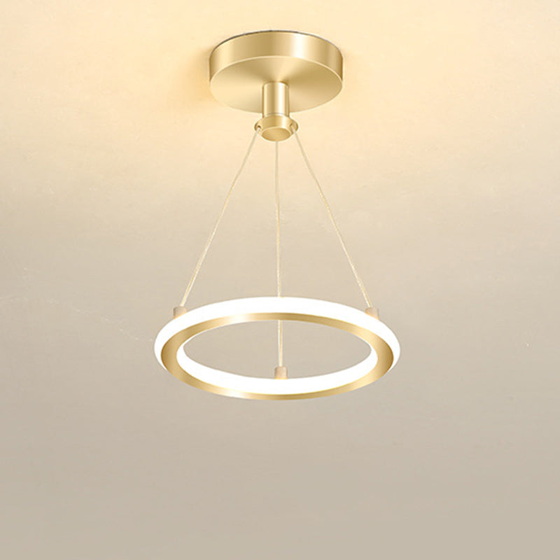 Stornfield | Luminaire de plafond semi-encastrée en métal rond contemporain Nordic Silica LED pour couloir