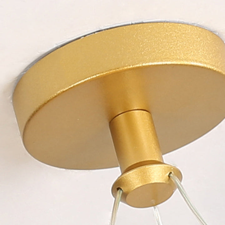Stornfield | Luminaire de plafond semi-encastrée en métal rond contemporain Nordic Silica LED pour couloir