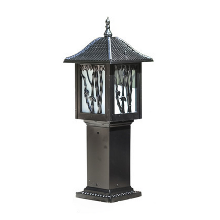 Traditional European Solar Waterproof Aluminum Cylinder Bamboo 1-Light Landscape Lighting Outdoor Light For Garden | Stornfield