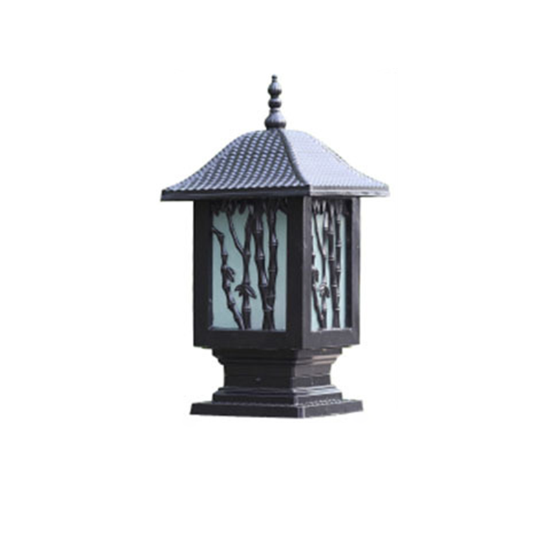 Traditional European Solar Waterproof Aluminum Cylinder Bamboo 1-Light Landscape Lighting Outdoor Light For Garden | Stornfield
