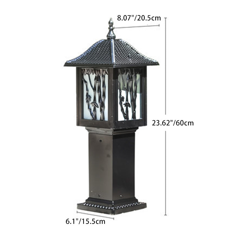 Traditional European Solar Waterproof Aluminum Cylinder Bamboo 1-Light Landscape Lighting Outdoor Light For Garden | Stornfield