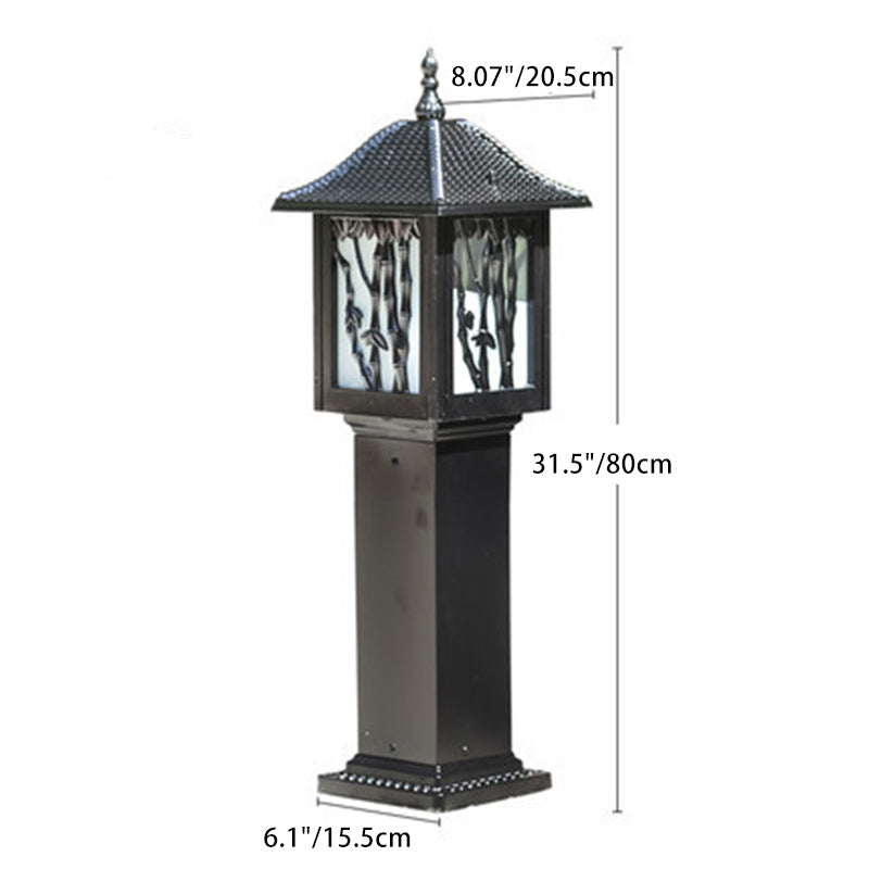 Traditional European Solar Waterproof Aluminum Cylinder Bamboo 1-Light Landscape Lighting Outdoor Light For Garden | Stornfield