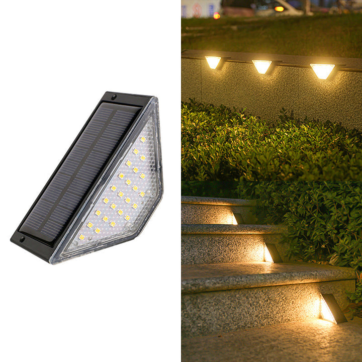 Modern Simplicity Solar Waterproof ABS PS Triangle LED Landscape Lighting Outdoor Light For Outdoor Patio | Stornfield