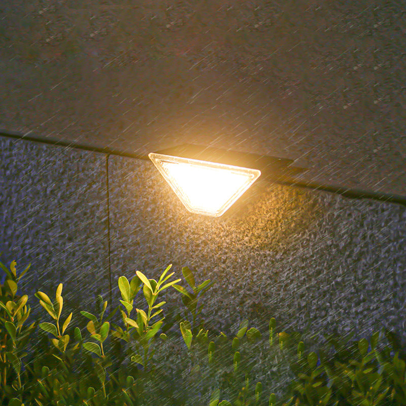 Modern Simplicity Solar Waterproof ABS PS Triangle LED Landscape Lighting Outdoor Light For Outdoor Patio | Stornfield