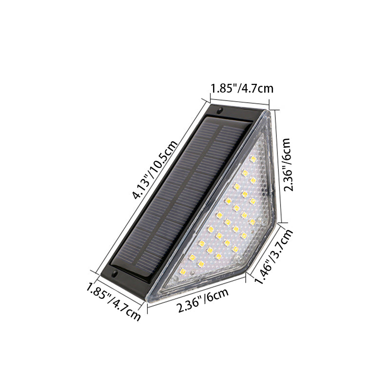 Modern Simplicity Solar Waterproof ABS PS Triangle LED Landscape Lighting Outdoor Light For Outdoor Patio | Stornfield