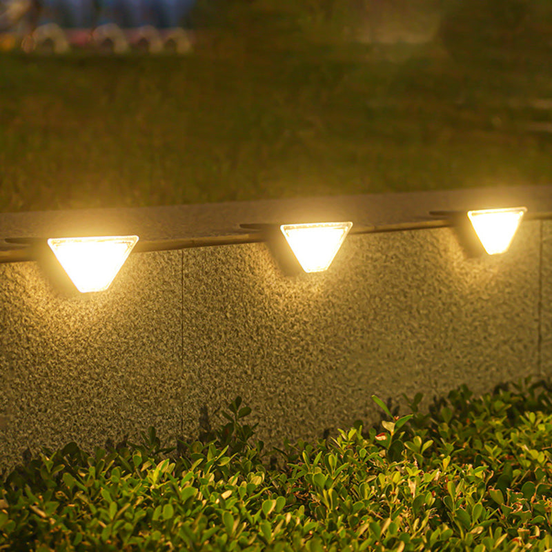 Modern Simplicity Solar Waterproof ABS PS Triangle LED Landscape Lighting Outdoor Light For Outdoor Patio | Stornfield