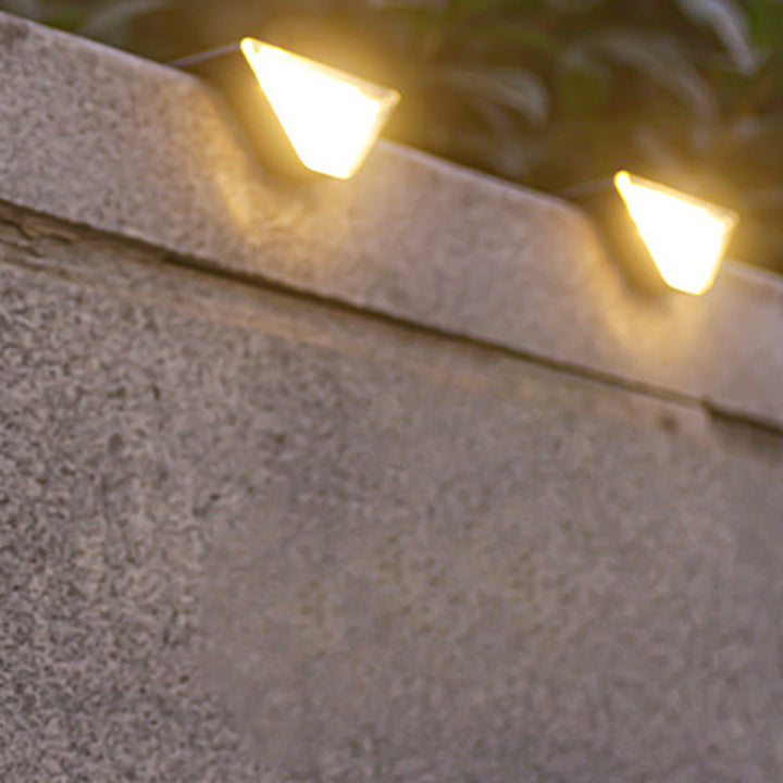 Modern Simplicity Solar Waterproof ABS PS Triangle LED Landscape Lighting Outdoor Light For Outdoor Patio | Stornfield