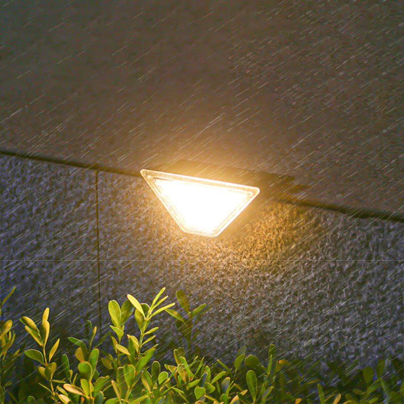 Modern Simplicity Solar Waterproof ABS PS Triangle LED Landscape Lighting Outdoor Light For Outdoor Patio | Stornfield
