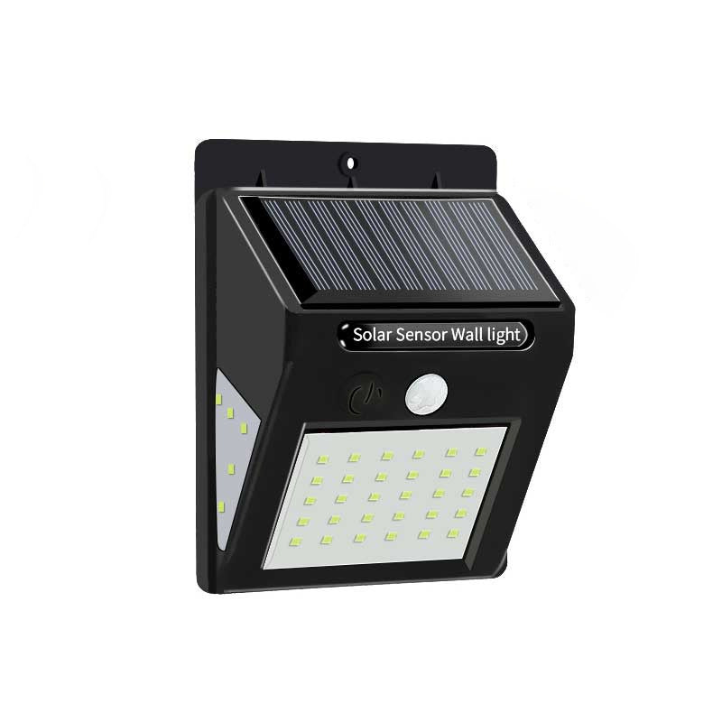 Modern Simplicity Solar Waterproof Motion Sensor ABS Rectangular LED Wall Sconce Lamp For Outdoor Patio | Stornfield