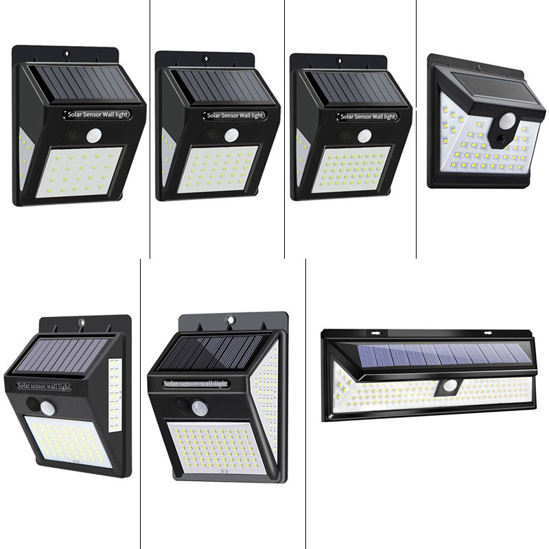 Modern Simplicity Solar Waterproof Motion Sensor ABS Rectangular LED Wall Sconce Lamp For Outdoor Patio | Stornfield