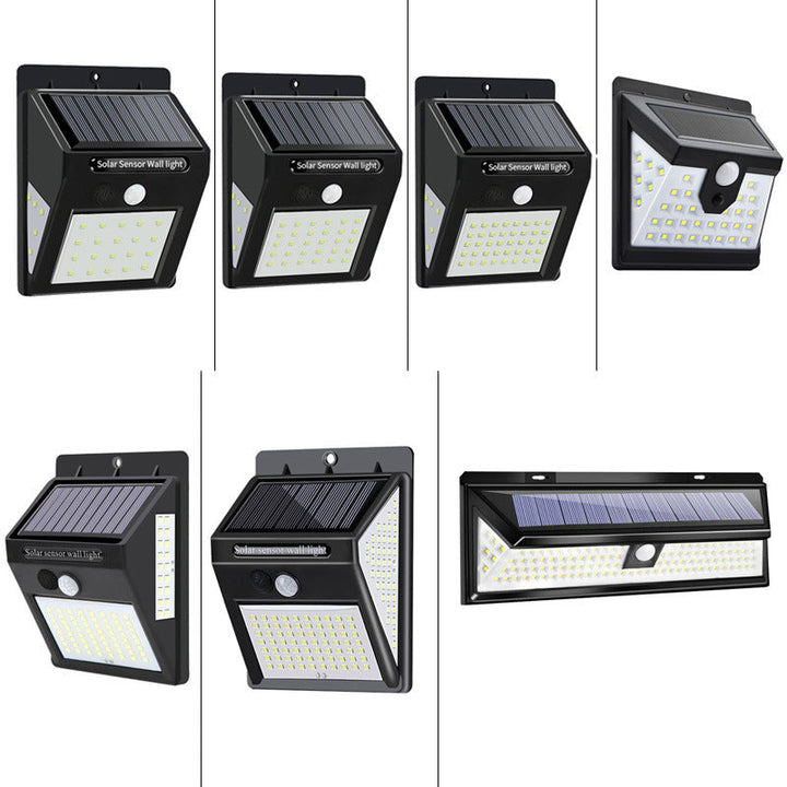 Modern Simplicity Solar Waterproof Motion Sensor ABS Rectangular LED Wall Sconce Lamp For Outdoor Patio | Stornfield