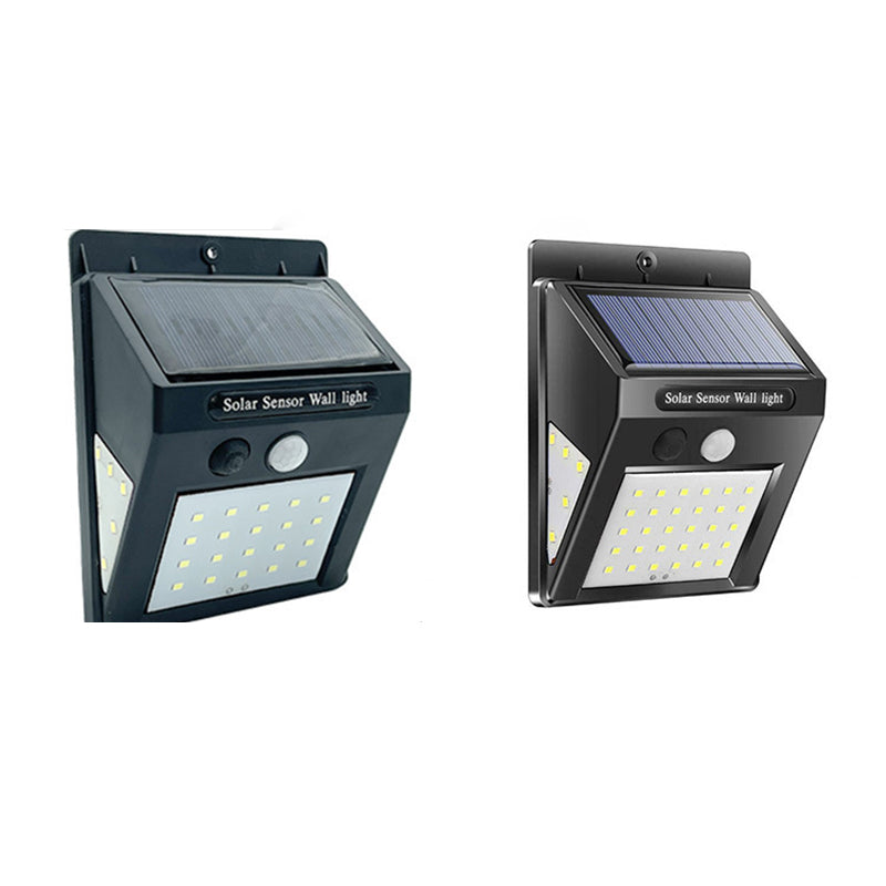 Modern Simplicity Solar Waterproof Motion Sensor ABS Rectangular LED Wall Sconce Lamp For Outdoor Patio | Stornfield