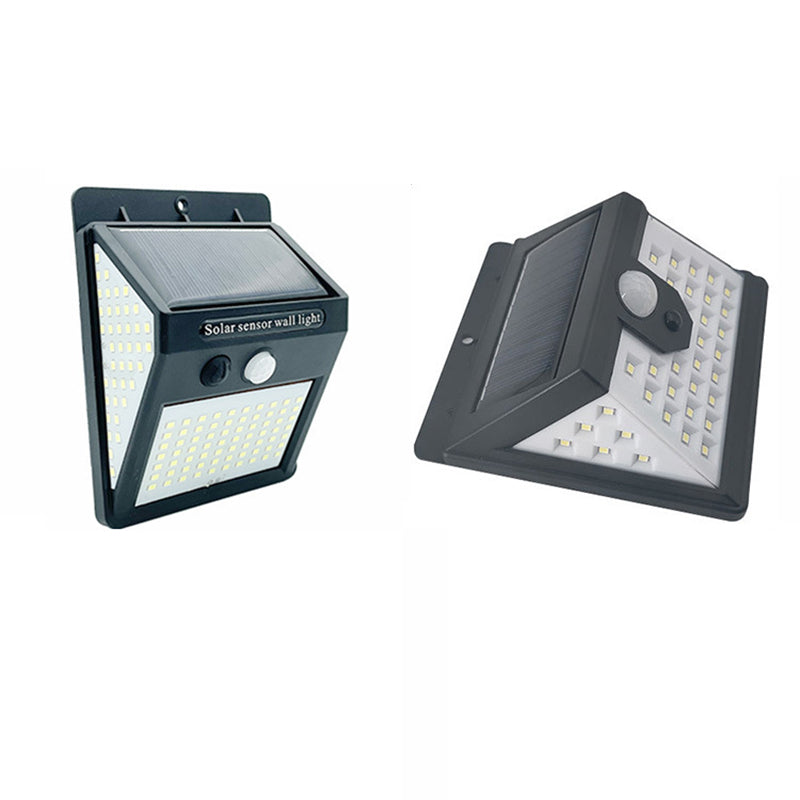 Modern Simplicity Solar Waterproof Motion Sensor ABS Rectangular LED Wall Sconce Lamp For Outdoor Patio | Stornfield