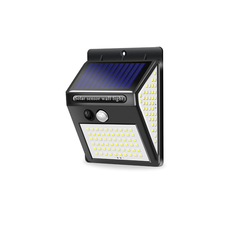 Modern Simplicity Solar Waterproof Motion Sensor ABS Rectangular LED Wall Sconce Lamp For Outdoor Patio | Stornfield