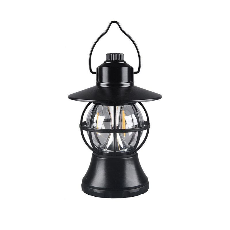 Contemporary Retro Waterproof Rechargeable/Battery ABS PS PP Steel Lantern Hanging LED Table Lamp Outdoor Light For Garden | Stornfield