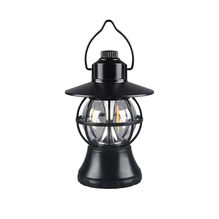 Contemporary Retro Waterproof Rechargeable/Battery ABS PS PP Steel Lantern Hanging LED Table Lamp Outdoor Light For Garden | Stornfield