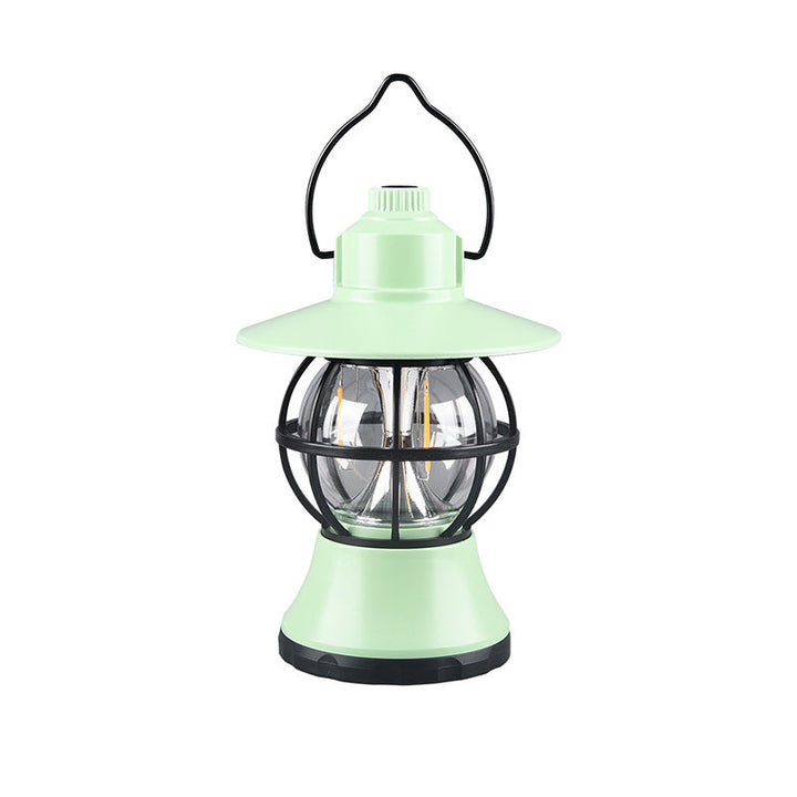 Contemporary Retro Waterproof Rechargeable/Battery ABS PS PP Steel Lantern Hanging LED Table Lamp Outdoor Light For Garden | Stornfield