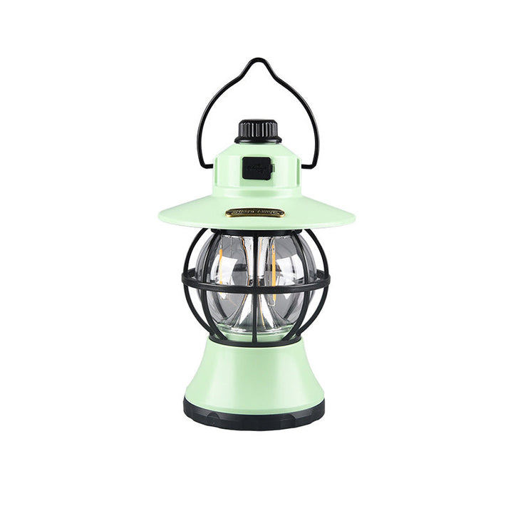 Contemporary Retro Waterproof Rechargeable/Battery ABS PS PP Steel Lantern Hanging LED Table Lamp Outdoor Light For Garden | Stornfield