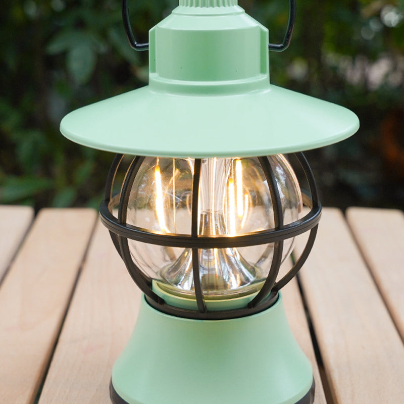 Contemporary Retro Waterproof Rechargeable/Battery ABS PS PP Steel Lantern Hanging LED Table Lamp Outdoor Light For Garden | Stornfield