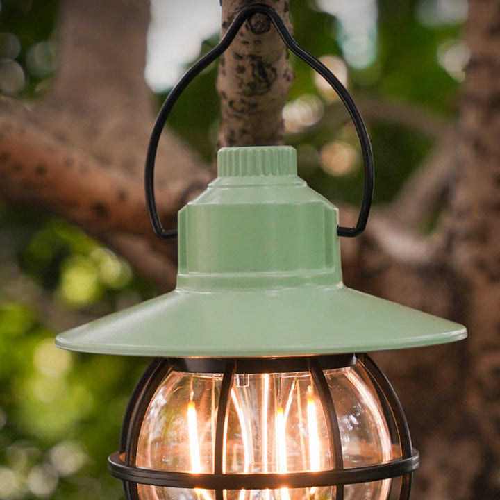 Contemporary Retro Waterproof Rechargeable/Battery ABS PS PP Steel Lantern Hanging LED Table Lamp Outdoor Light For Garden | Stornfield