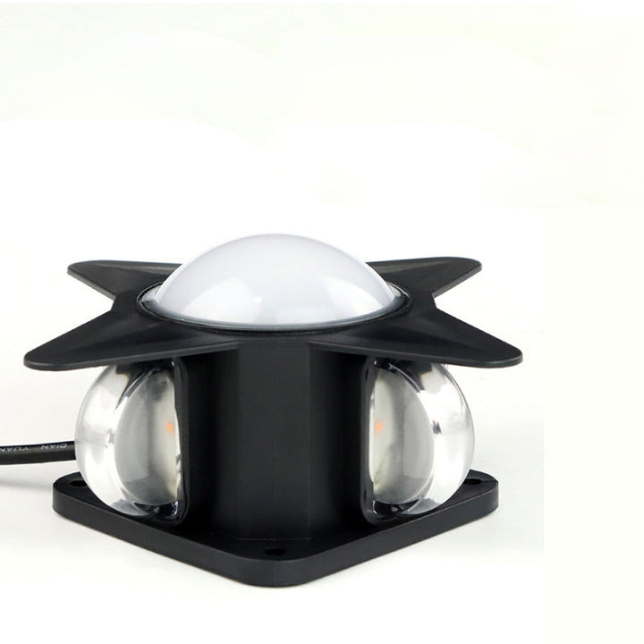 Contemporary Creative Waterproof Aluminum Acrylic PC Cross Star LED Wall Sconce Lamp For Outdoor Patio | Stornfield
