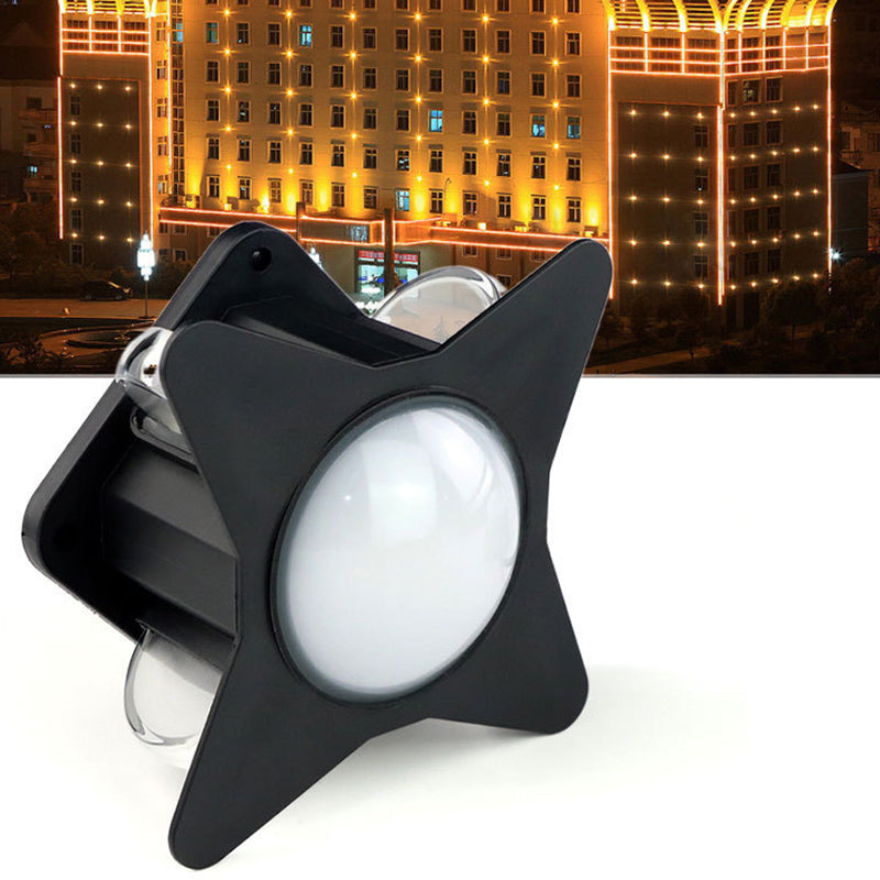 Contemporary Creative Waterproof Aluminum Acrylic PC Cross Star LED Wall Sconce Lamp For Outdoor Patio | Stornfield