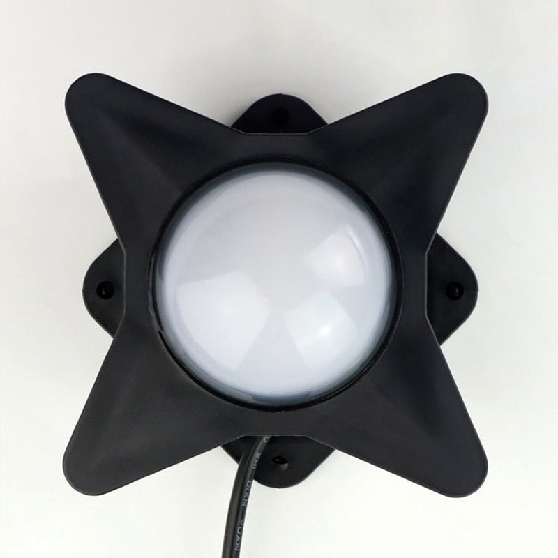 Contemporary Creative Waterproof Aluminum Acrylic PC Cross Star LED Wall Sconce Lamp For Outdoor Patio | Stornfield