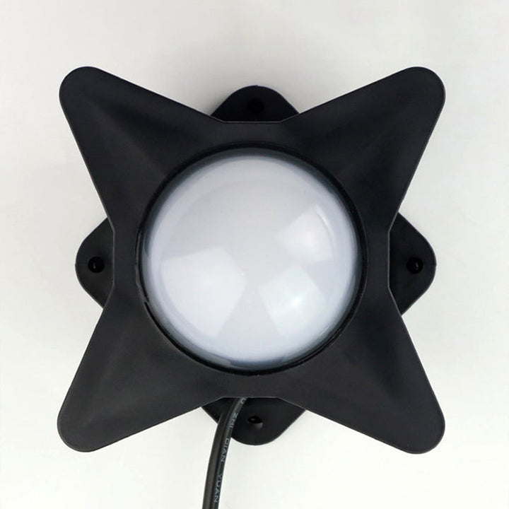 Contemporary Creative Waterproof Aluminum Acrylic PC Cross Star LED Wall Sconce Lamp For Outdoor Patio | Stornfield
