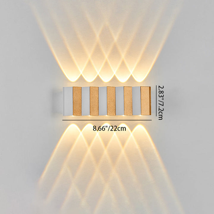 Modern Simplicity Waterproof Aluminum Rectangular Bent Up And Down LED Wall Sconce Lamp For Outdoor Patio | Stornfield