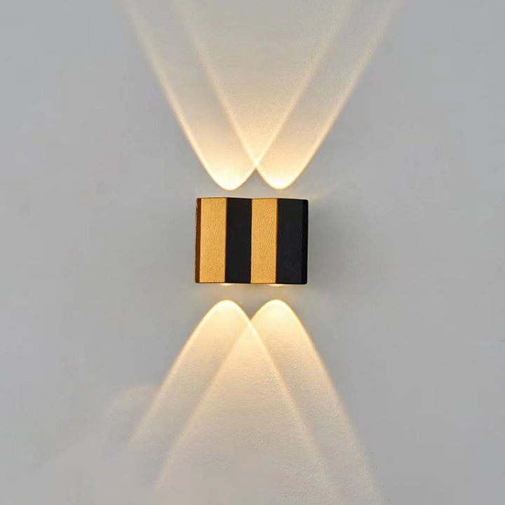 Modern Simplicity Waterproof Aluminum Rectangular Bent Up And Down LED Wall Sconce Lamp For Outdoor Patio | Stornfield