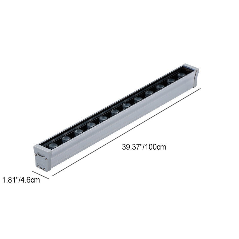 Modern Simplicity Waterproof Aluminum Reinforced Glass Strip Rectangular LED Wall Sconce Lamp For Outdoor Patio | Stornfield