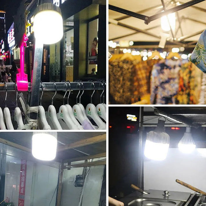 Modern Simplicity Rechargeable ABS Metal Cylinder Hanging LED Outdoor Light For Garden | Stornfield