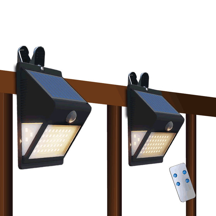 Modern Simplicity Solar Waterproof Triangle ABS PC Human Sensor LED Wall Sconce Lamp Outdoor Light For Outdoor Patio | Stornfield